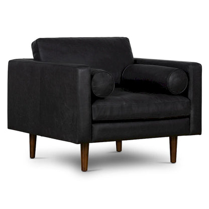 Poly and Bark Napa Lounge Chair - Genuine Italian Leather