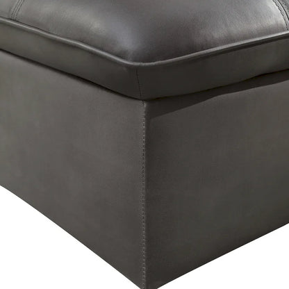 Kathleen Contemporary Faux Leather Tufted Adjustable Accent Chair by Porch & Den