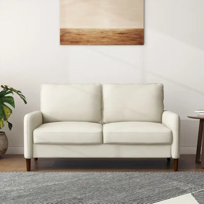 Living Room Loveseat Linen Sofa