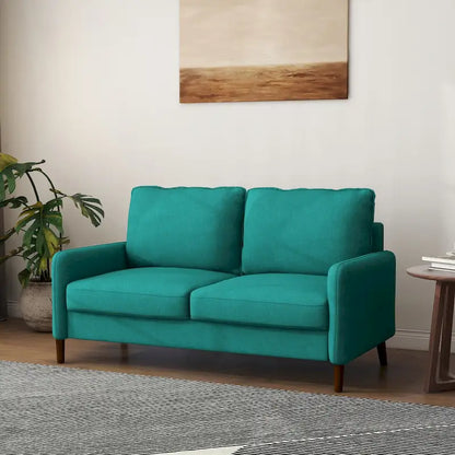 Living Room Loveseat Linen Sofa