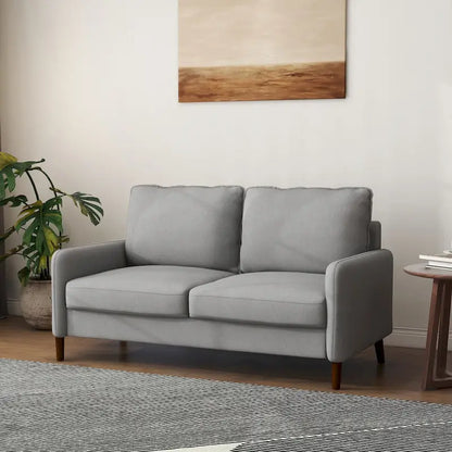 Living Room Loveseat Linen Sofa