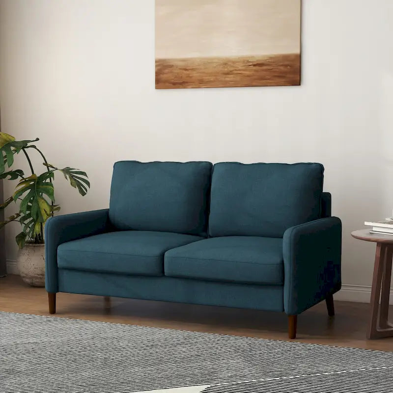 Living Room Loveseat Linen Sofa