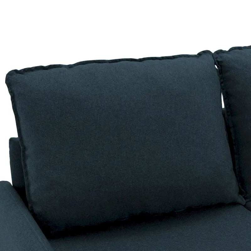 Living Room Loveseat Linen Sofa