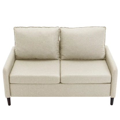 Living Room Loveseat Linen Sofa