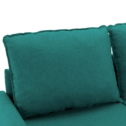 Living Room Loveseat Linen Sofa