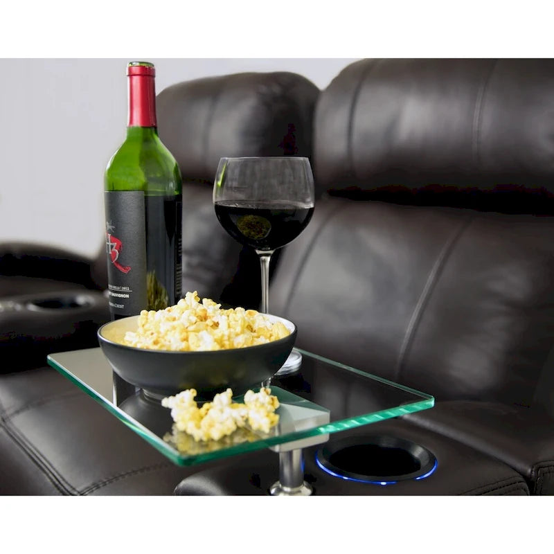 Octane Glass Swivel Table