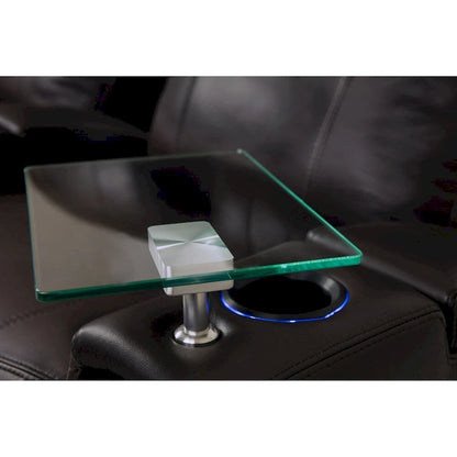 Octane Glass Swivel Table
