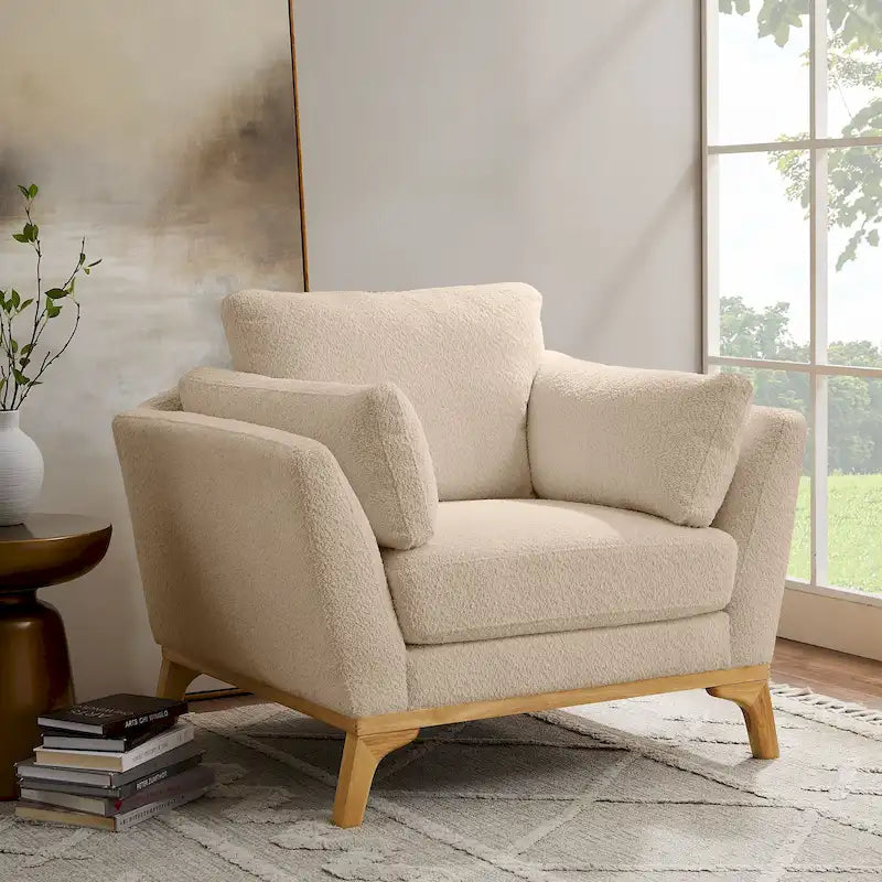 VANOMi 41.7  Modern Flared Arm Accent Chair