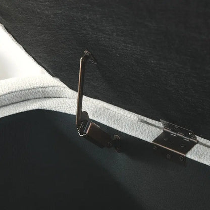 GEITIN Linen Fabric Upholstered Bench with Large Storage Space