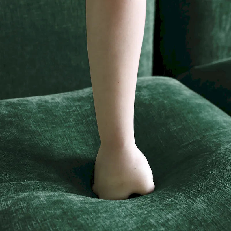 Modern Chenille Upholstery 3 Pieces Sofa Sets for Living Room Include Armchair, Loveseat,Three Seaters Couch And Ottoman