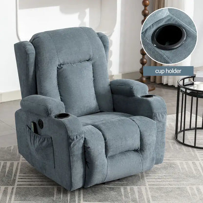 Recliner Chair for Living Room with Side Pocket