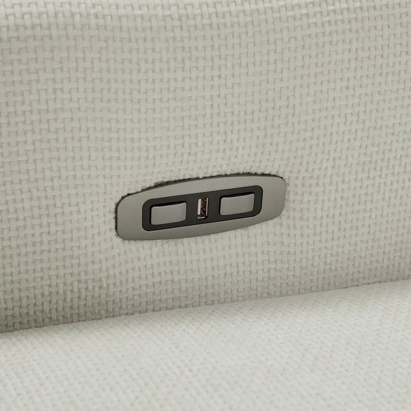 Olmas 33.5 W Power Swivel Glider Recliner with USB Charger Set Of 2