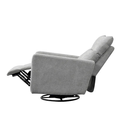 Olmas 33.5 W Power Swivel Glider Recliner with USB Charger Set Of 2