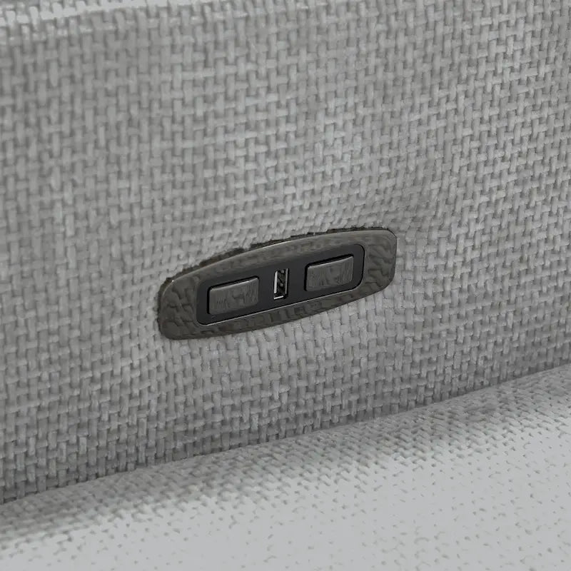 Olmas 33.5 W Power Swivel Glider Recliner with USB Charger Set Of 2