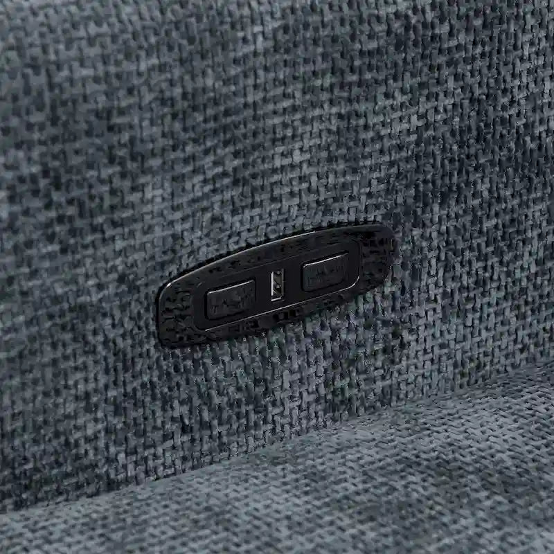 Olmas 33.5 W Power Swivel Glider Recliner with USB Charger Set Of 2