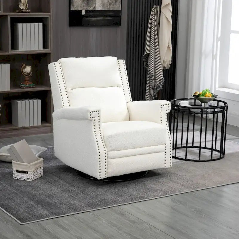 Swivel Manual Recliner Chair 360 Degree Leisure Arm Chair, Nursery Rocking Chairs