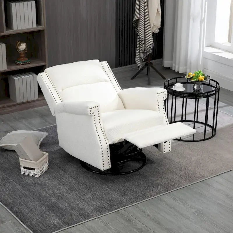 Swivel Manual Recliner Chair 360 Degree Leisure Arm Chair, Nursery Rocking Chairs