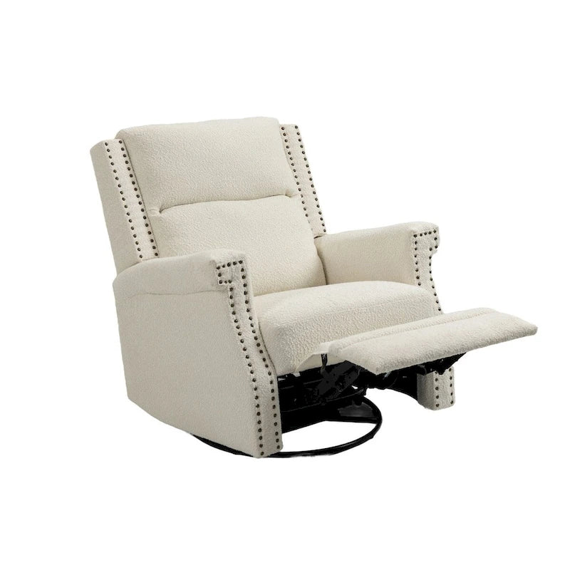 Swivel Manual Recliner Chair 360 Degree Leisure Arm Chair, Nursery Rocking Chairs