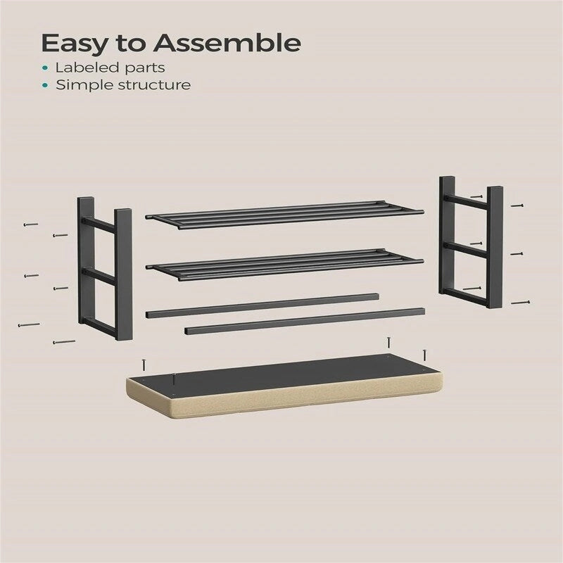 Entryway Bench with Cushion - 12.2 D x 31.9 W x 19.3 H