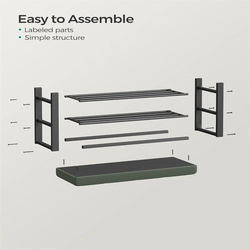 Entryway Bench with Cushion - 12.2 D x 31.9 W x 19.3 H