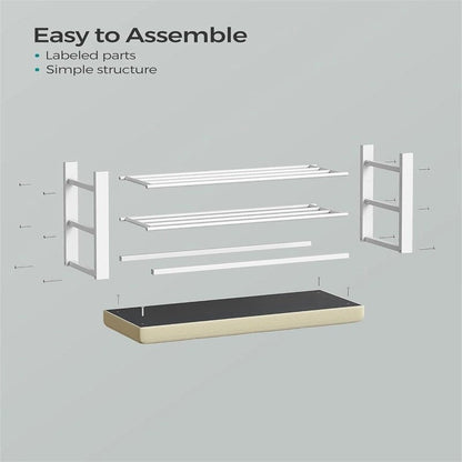 Entryway Bench with Cushion - 12.2 D x 31.9 W x 19.3 H