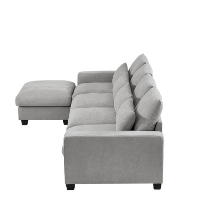 Modern Large L-Shape Sectional Convertible Sofa Couch with Reversible Chaise