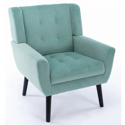 Modern Soft Velvet Ergonomics Accent Chair Living Room Chair Bedroom Chair Home Chair With Black Legs