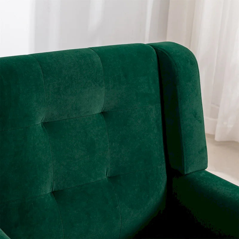 Modern Soft Velvet Ergonomics Accent Chair Living Room Chair Bedroom Chair Home Chair With Black Legs