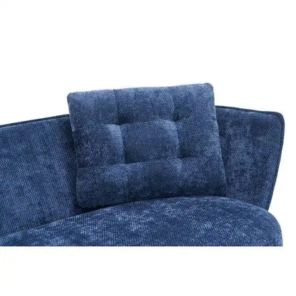 Upholstered Couch with Golden Metal Legs Club Loveseat Sofa for Living Reading Room ,Bedroom ,Apartment, Small Space Dorm