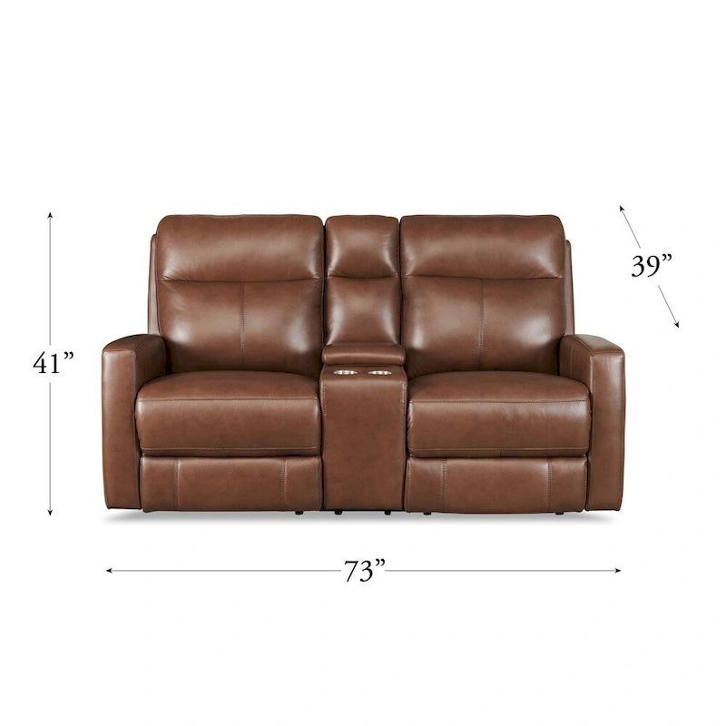 Hydeline Vienna Zero Gravity Power Recline and Headrest Top Grain Leather Sofa and Loveseat - Sofa, Loveseat