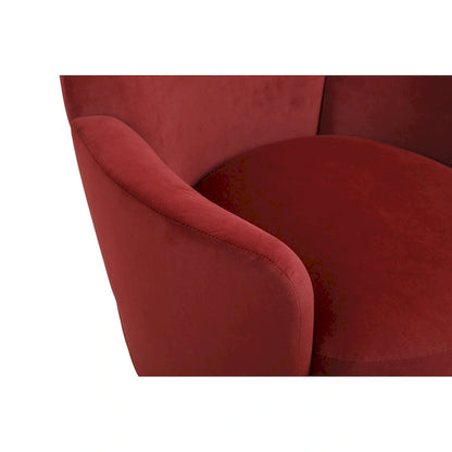 Velvet Swivel Barrel Chair, Swivel Accent Chairs Armchair, Reading Chairs, Round Barrel Chairs with Gold Stainless Steel Base