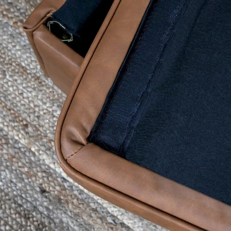 Atley Upholstered Bench with Storage and Solid Wood Legs