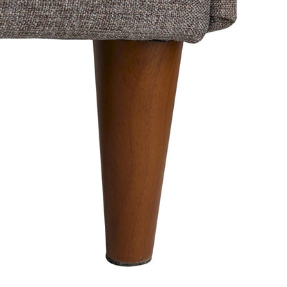 Atley Upholstered Bench with Storage and Solid Wood Legs