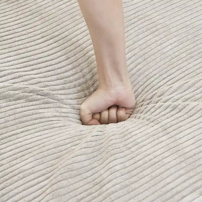 181 Oversized Corduroy Sectional Sofa Couch with Ottoman, L Shaped Convertible Couch Deep Seat Couches for Modern Living Room