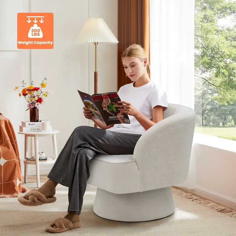 Pellebant Swivel Accent Chair Armchair Sofa for Living Room Bedroom