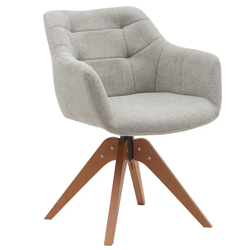 Suede Swivel Armchair Office Accent Arm Chair