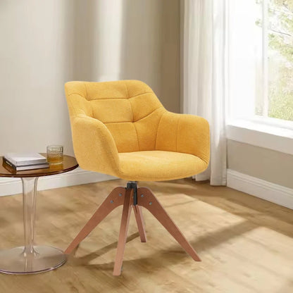 Suede Swivel Armchair Office Accent Arm Chair