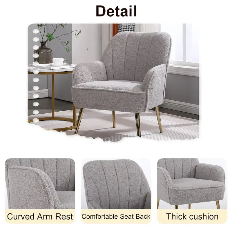 Suellyn 25.2-inch Wide Armrest Modern Chair