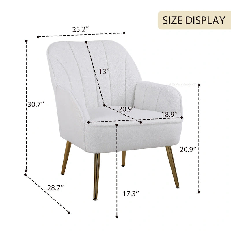 Suellyn 25.2-inch Wide Armrest Modern Chair