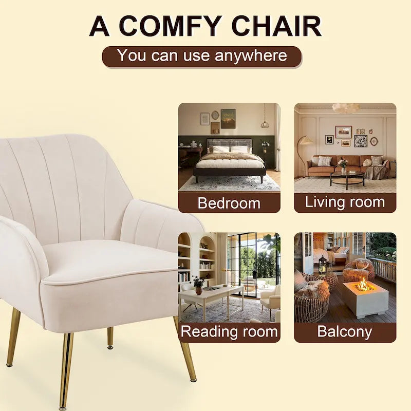 Suellyn 25.2-inch Wide Armrest Modern Chair