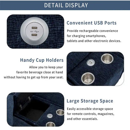 112.6  Chenille Upholstered Sectional Sofa with 2 Removable Ottoman