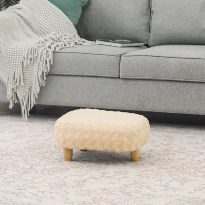 Adeco Foot Stool U Shape Ottoman for Living Room Bedroom