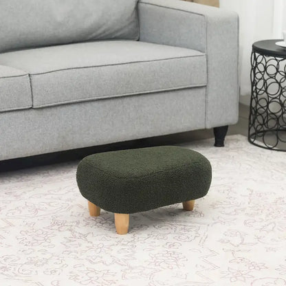Adeco Foot Stool U Shape Ottoman for Living Room Bedroom