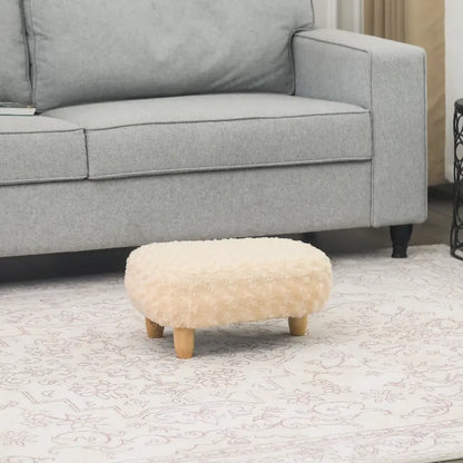 Adeco Foot Stool U Shape Ottoman for Living Room Bedroom