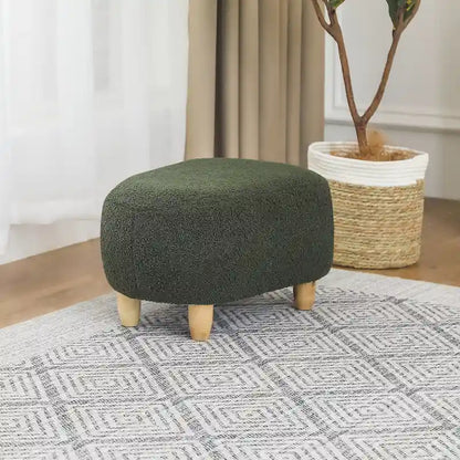 Adeco Foot Stool U Shape Ottoman for Living Room Bedroom