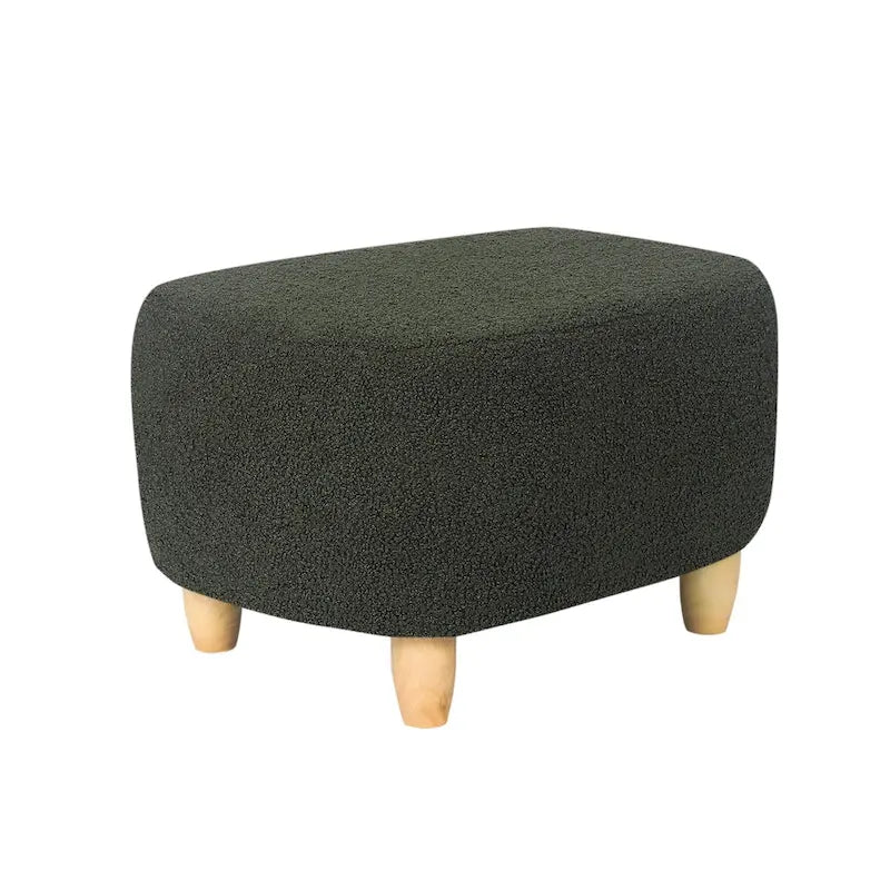 Adeco Foot Stool U Shape Ottoman for Living Room Bedroom