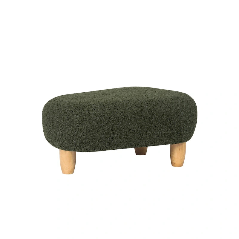 Adeco Foot Stool U Shape Ottoman for Living Room Bedroom
