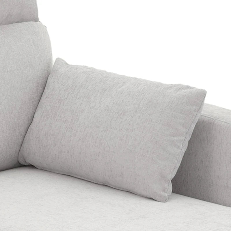 89  Chenille Sectional Sofa Couch With Extra Wide Chaise For Livingroom