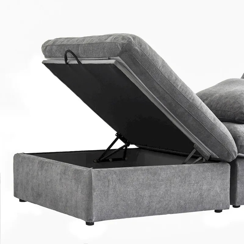 Cloud Modular Sectional Sofa,Down Filled Comfort Sofa Couch for Living Room