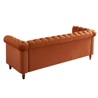 Modern Style Velvet Sofa 84.65 inch for Living Room